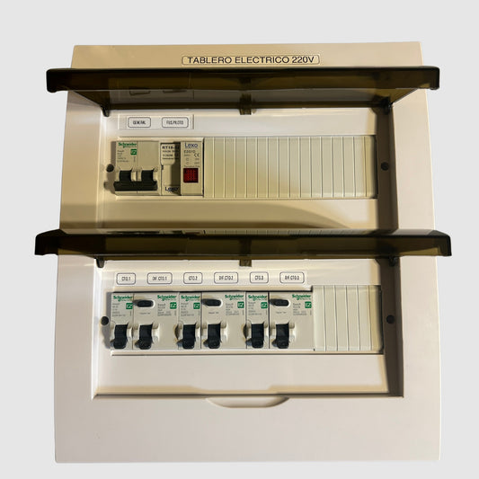 Tablero Eléctrico Armado 40A Embutido – Distribución Domiciliaria | Protecciones SCHNEIDER