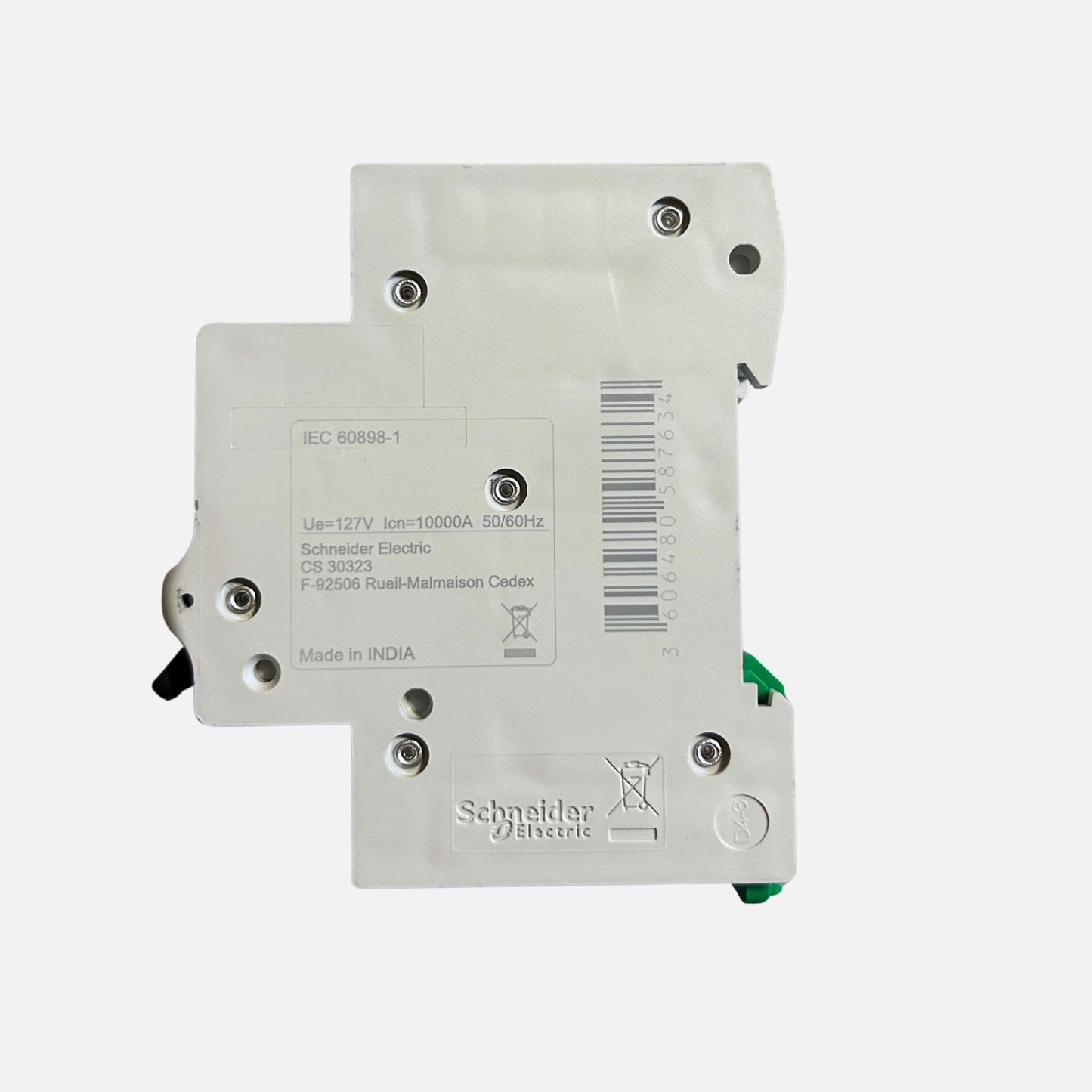 Datos técnicos automático Schneider Easy9 C10 10A 1P 6kA 220V
