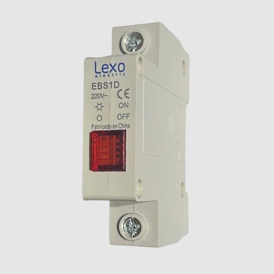 Luz Piloto Led 220V Lexo Rojo Riel Din