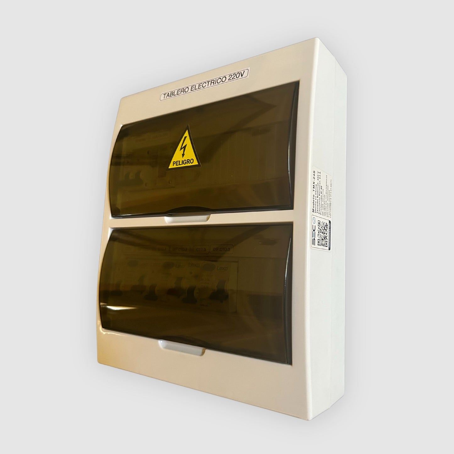 Tablero eléctrico armado 3 circuitos 220V 25A sobrepuesto con protecciones Legrand