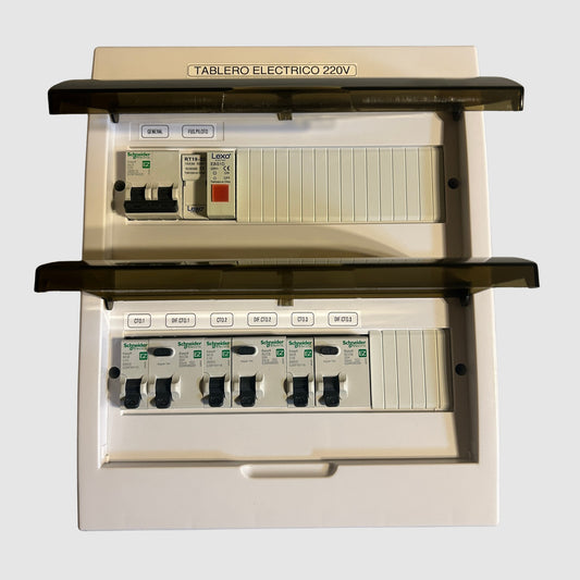 Tablero Eléctrico Armado 25A Sobrepuesto – Distribución Domiciliaria | Protecciones SCHNEIDER
