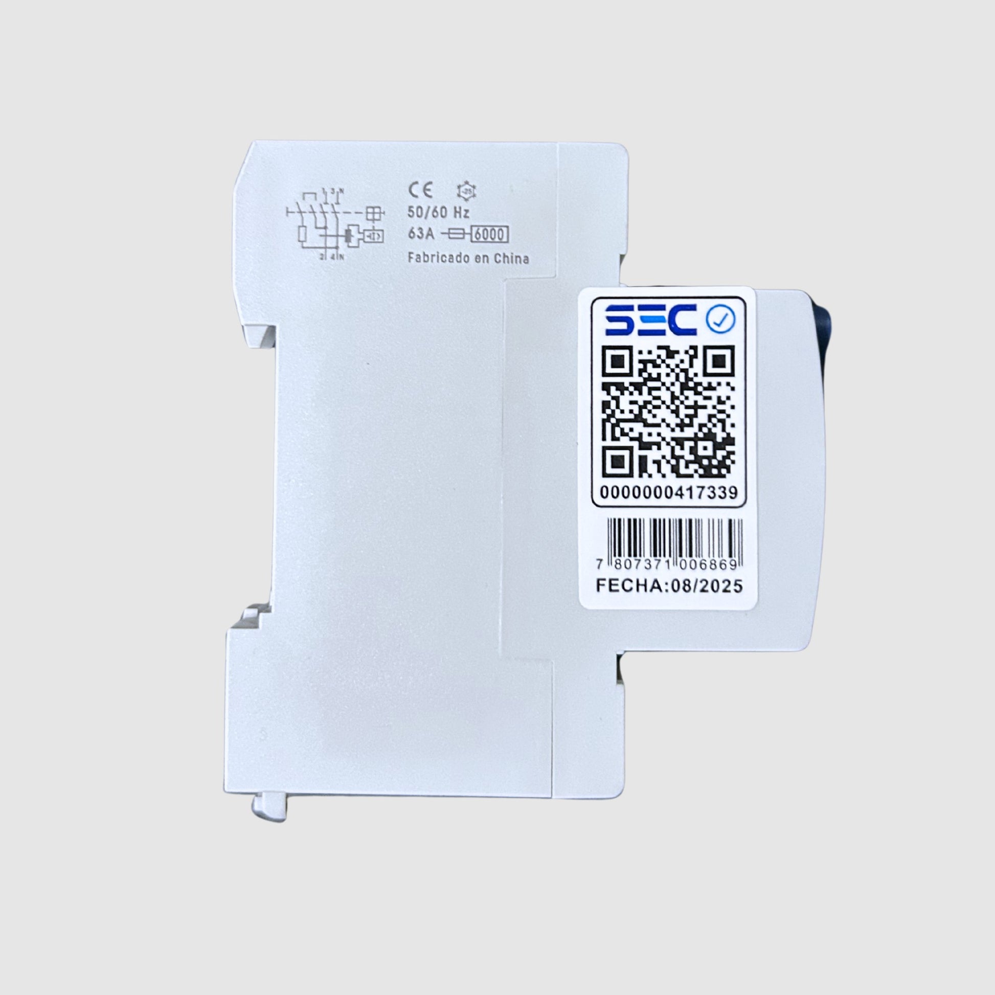 Interruptor diferencial Lexo 2 polos 25A 30mA riel DIN 220V