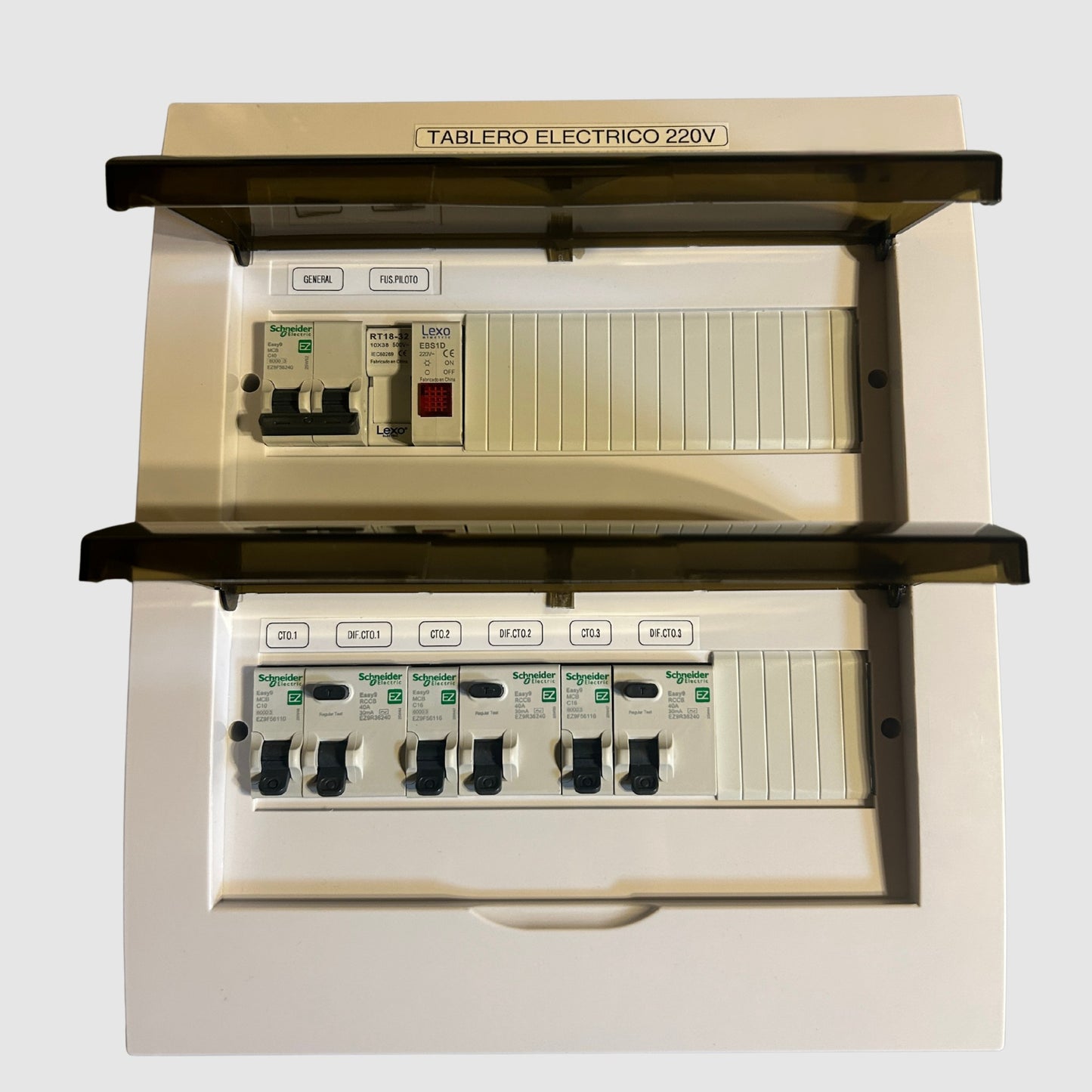 Tablero Eléctrico Armado 40A Embutido – Distribución Domiciliaria | Protecciones SCHNEIDER
