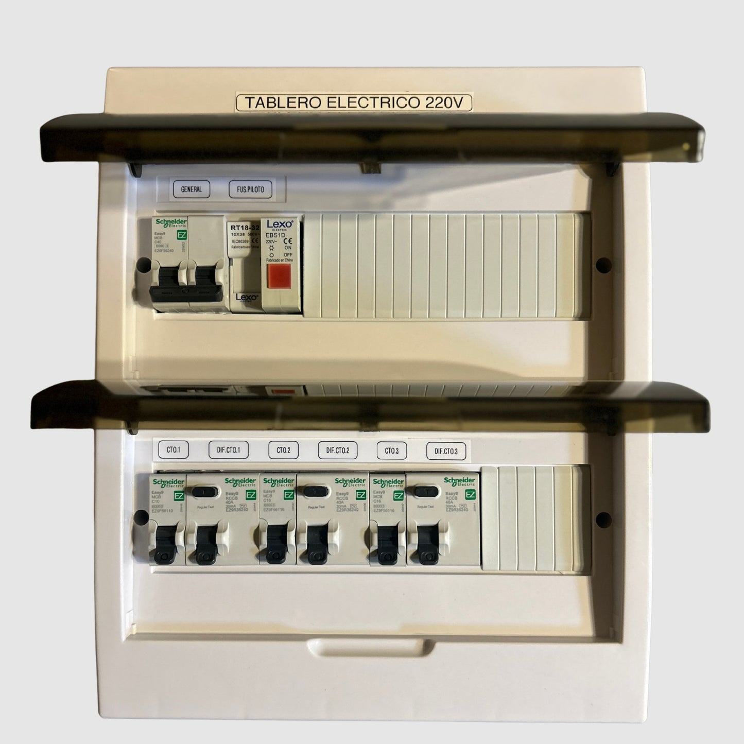Tablero Eléctrico Armado 40A Sobrepuesto – Distribución Domiciliaria | Protecciones SCHNEIDER