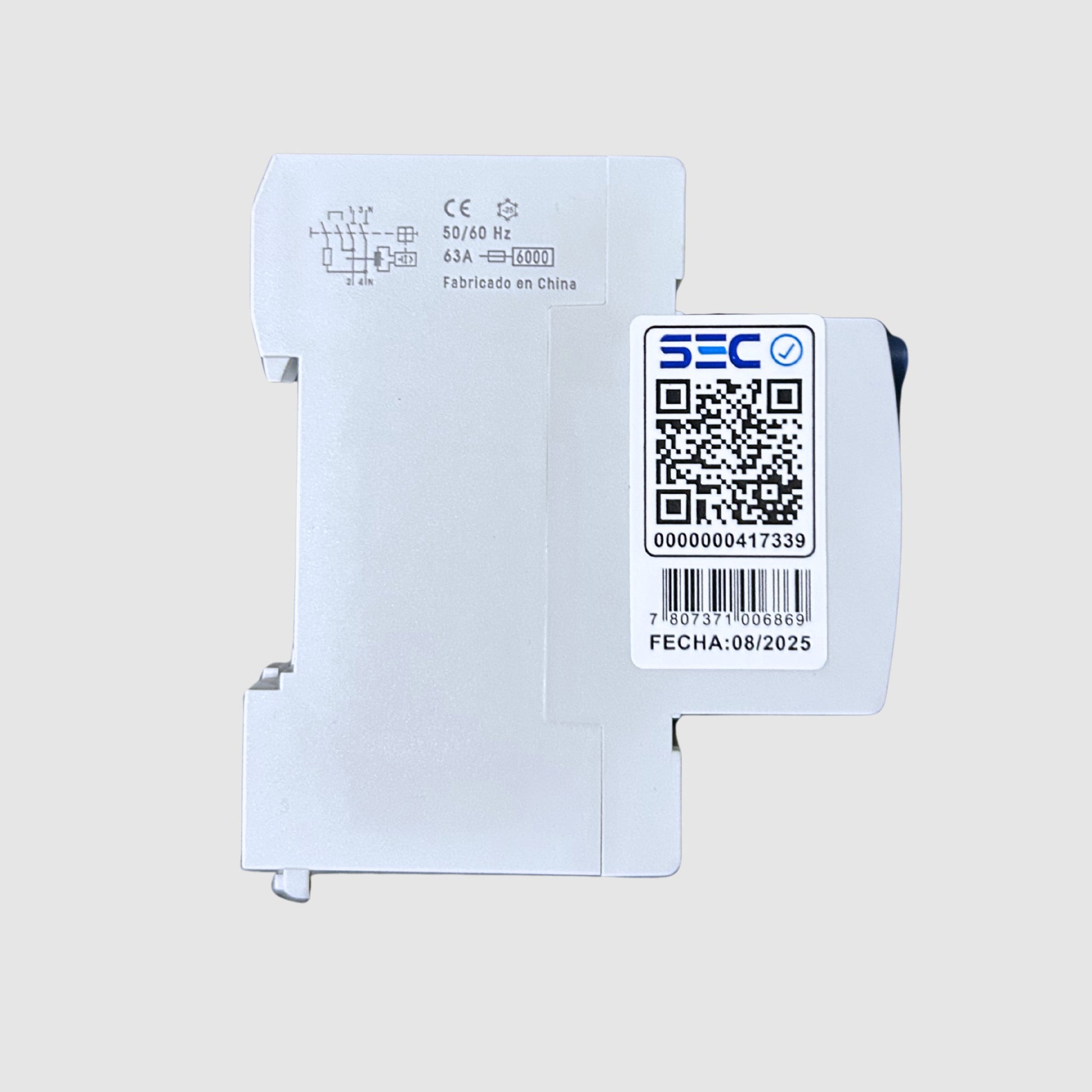 Interruptor diferencial Lexo 2 polos 40A 30mA riel DIN 220V