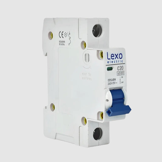 Interruptor automático Lexo C20 20A 1P 6kA riel DIN