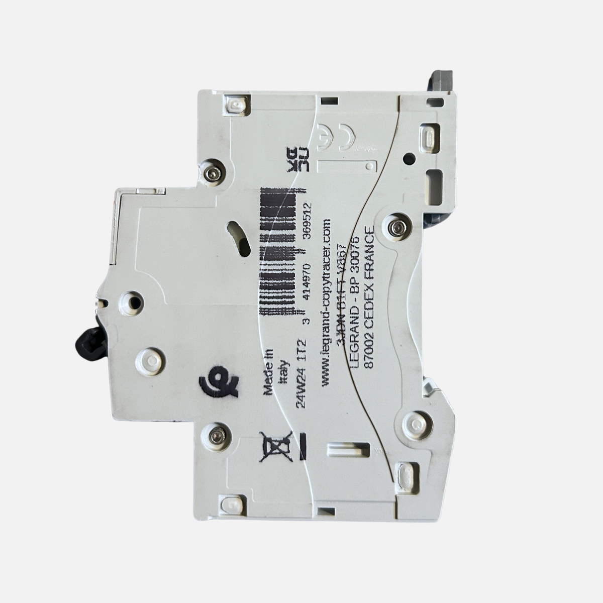 Detalle certificación SEC automático Legrand RX3 10A