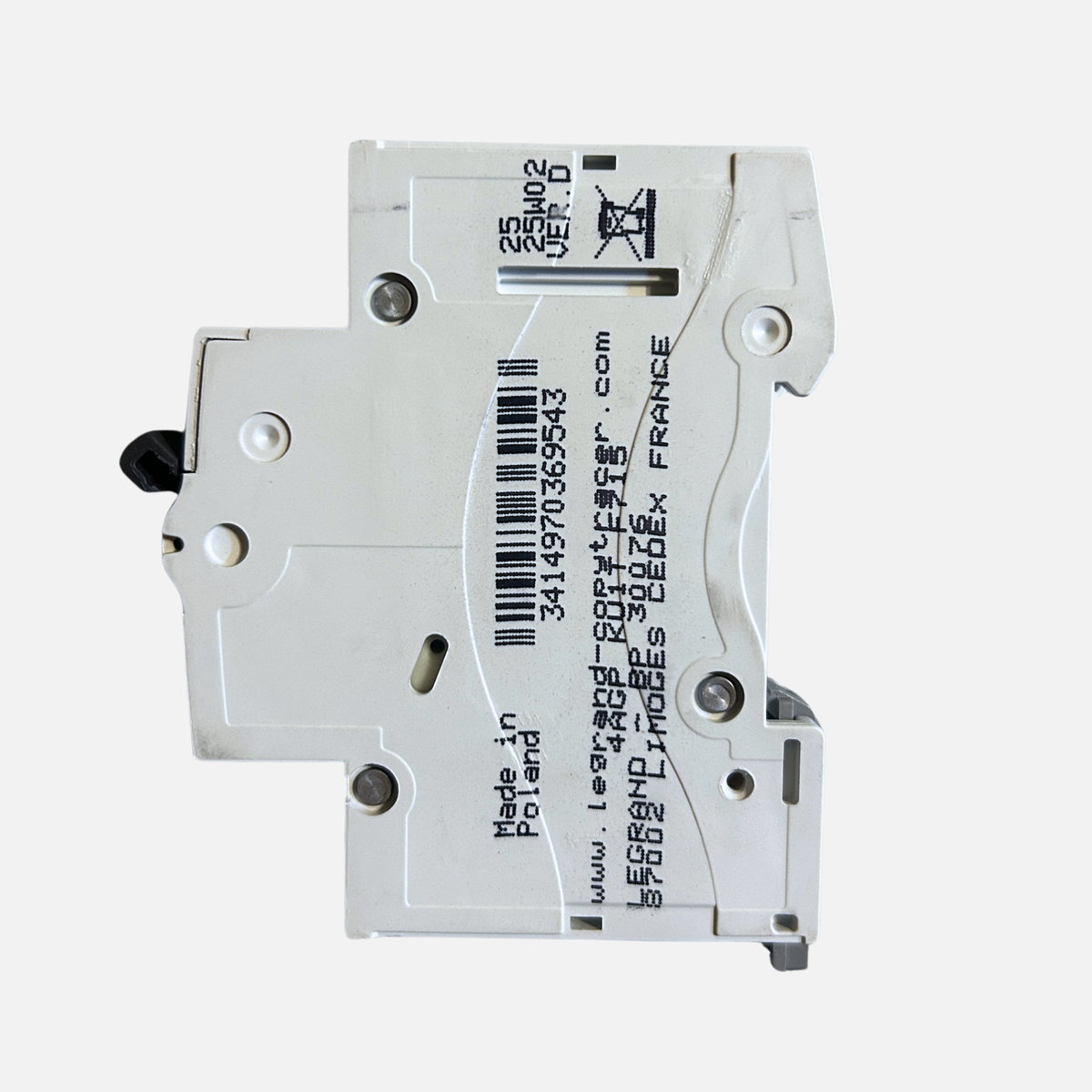 Detalle certificación SEC automático Legrand RX3 16A