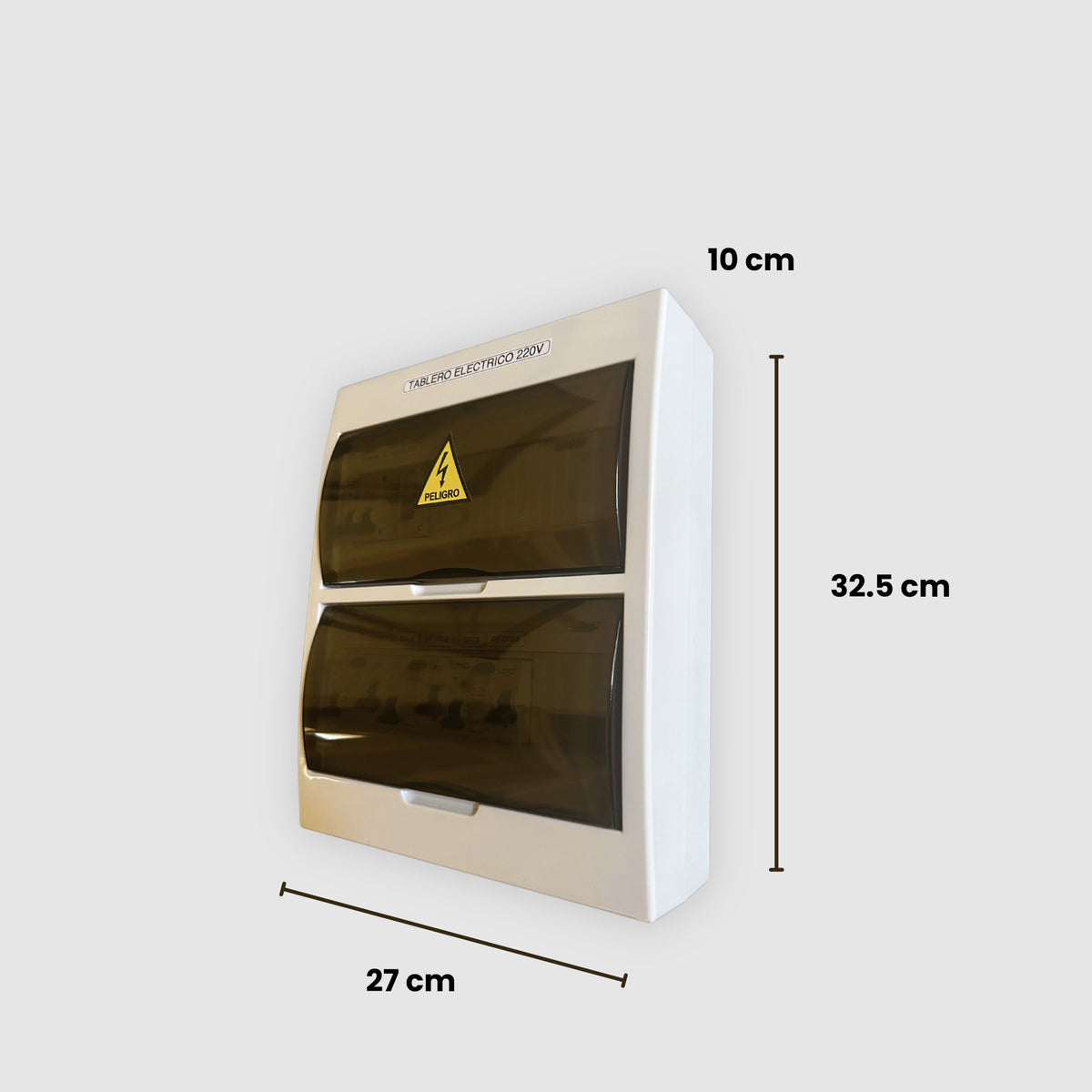 Tablero Eléctrico Domiciliario Armado 40A Sobrepuesto · 3 Ctos · 24 Módulos · Protecciones LEXO