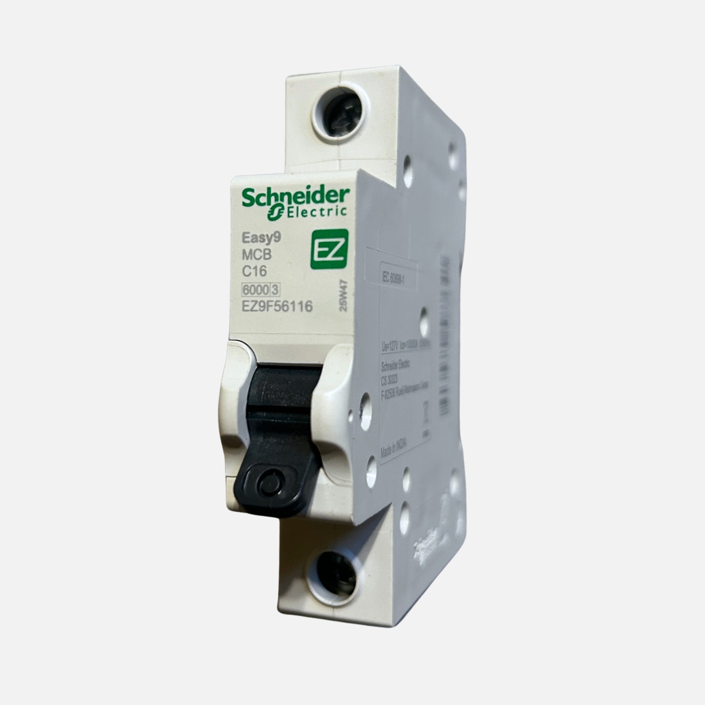 Interruptor automático Schneider Easy9 C16 16A 1P vista frontal