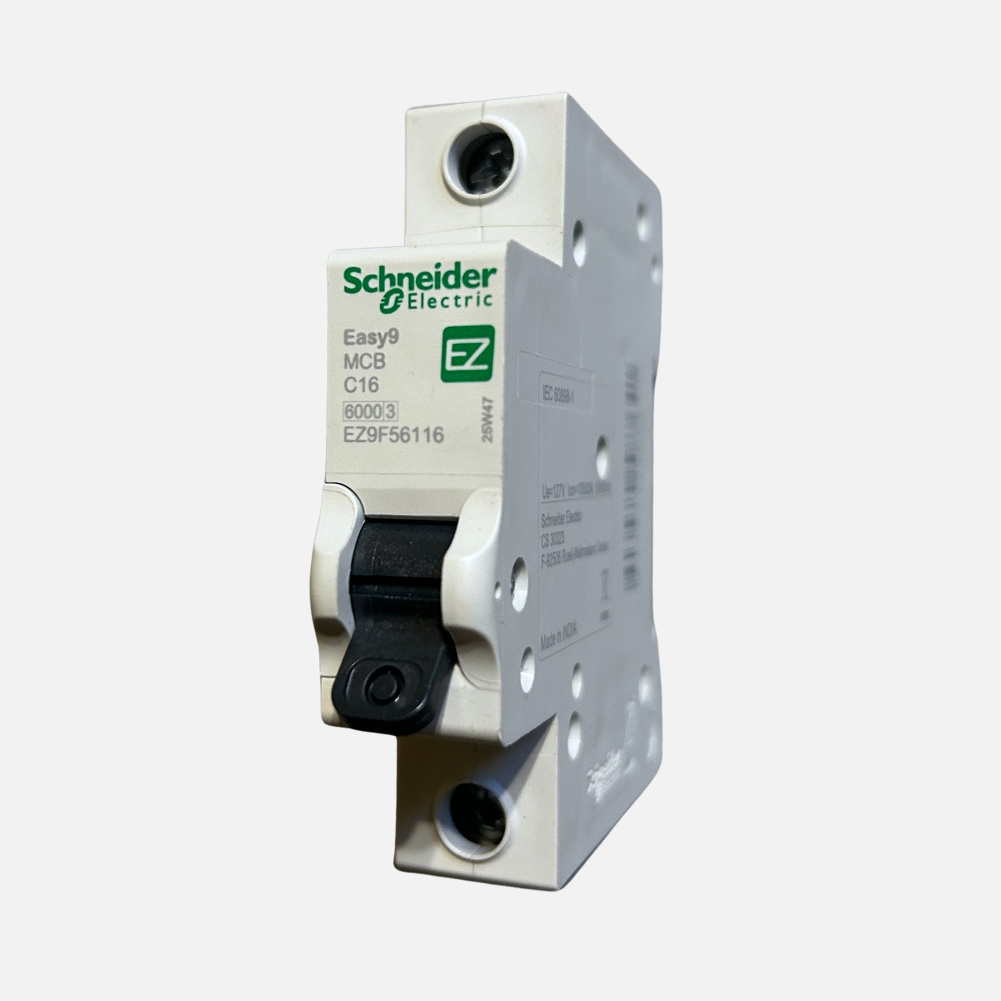 Interruptor automático Schneider Easy9 C16 16A 1P vista frontal