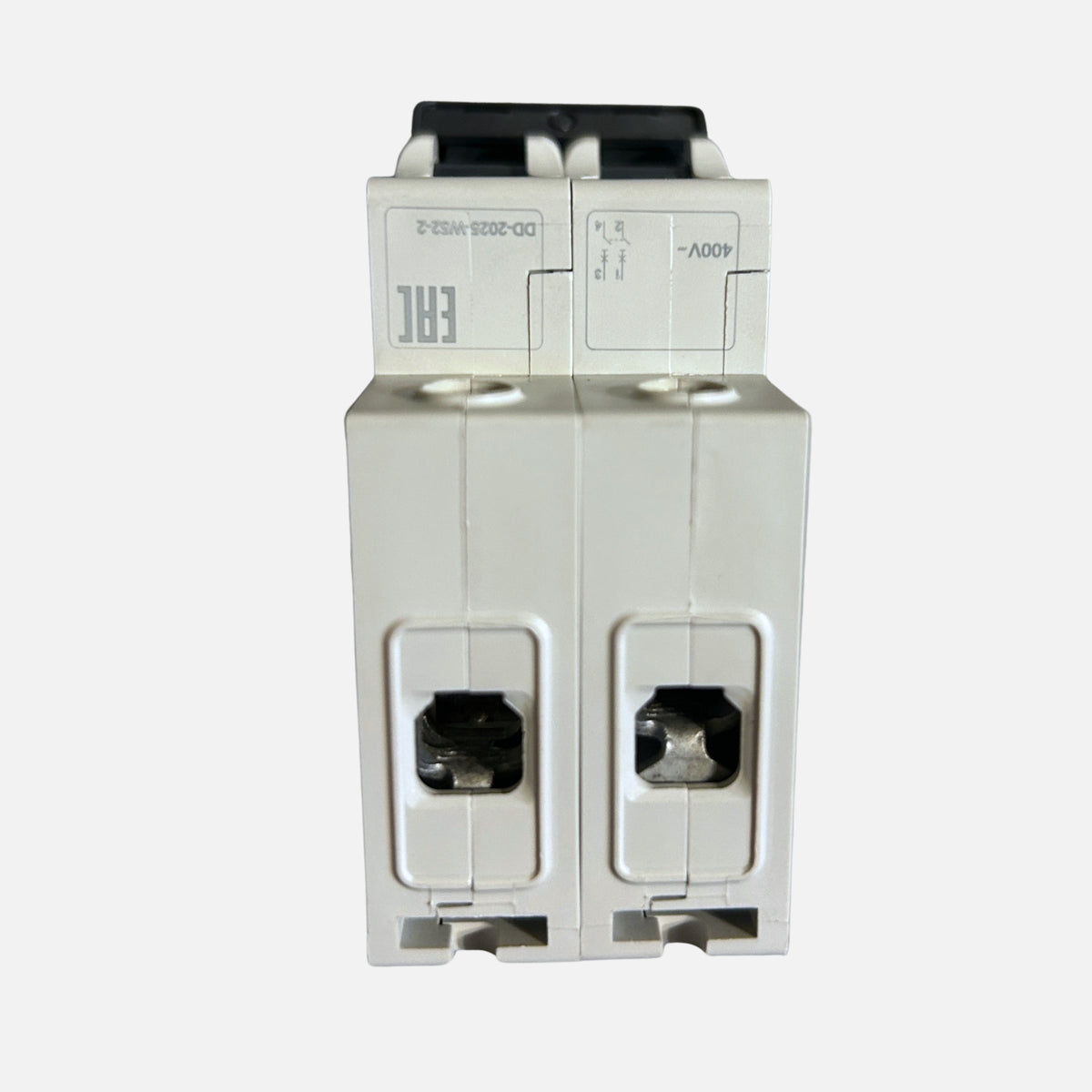 Bornes de conexión del automático bipolar Schneider Easy9 2x40A en riel DIN