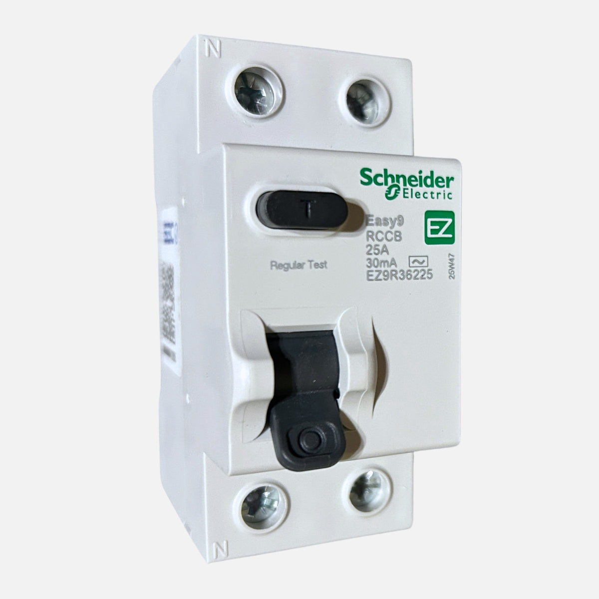 Interruptor diferencial Schneider Easy9 2P 25A 30mA vista frontal