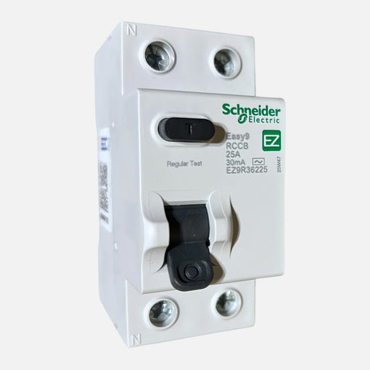 Interruptor diferencial Schneider Easy9 2P 25A 30mA vista frontal