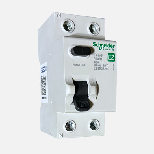 Interruptor diferencial Schneider Easy9 2P 40A 30mA vista frontal